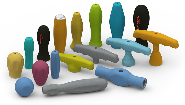 High-performance standard and customized silicone handles